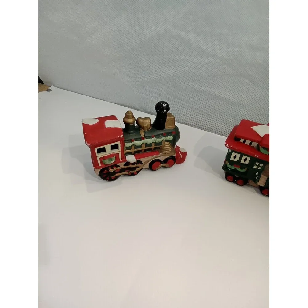 Christmas Holiday Ceramic Train 3 Piece 14